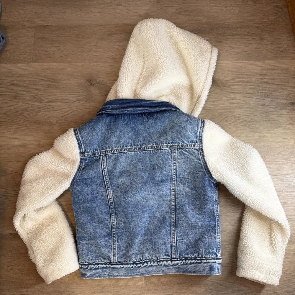 Gap Kids Sherpa-Lined Denim Jacket, M
